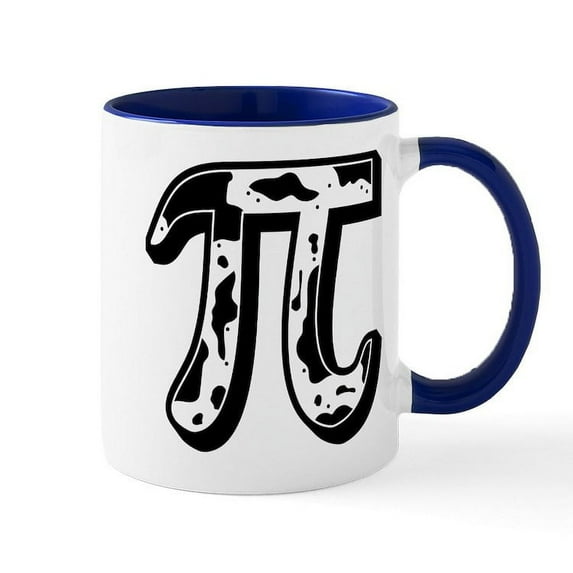 CafePress - Cow Pi - 11 oz Ceramic Mug - Novelty Coffee Tea Cup