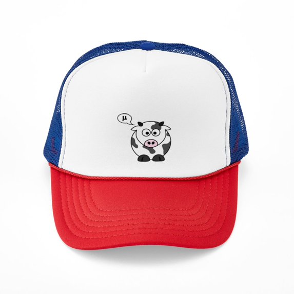 CafePress - Cow Says Mu - Adjustable Unisex Printed Trucker Hat with Mesh Back