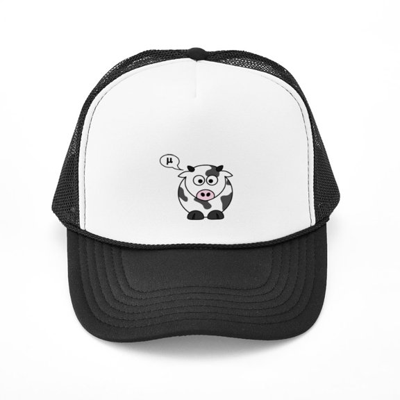 CafePress - Cow Says Mu - Adjustable Unisex Printed Trucker Hat with Mesh Back