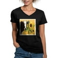 thumbnail image 1 of CafePress - Cow Sunflower Women's V Neck T Shirt - Women's V-Neck Dark T-Shirt, 1 of 4