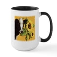 thumbnail image 1 of CafePress - Cow With Sunflowers Mug - 15 oz Ceramic Large White Novelty Mug, 1 of 4