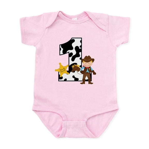 CafePress - Cowboy 1St Birthday Infant Bodysuit - Baby Light Bodysuit, Size Newborn - 24 Months