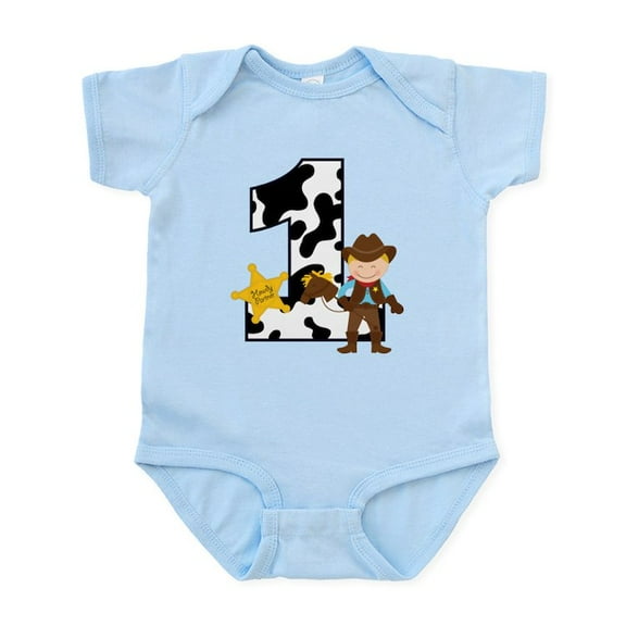 CafePress - Cowboy 1St Birthday Infant Bodysuit - Baby Light Bodysuit, Size Newborn - 24 Months