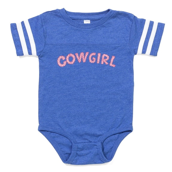 CafePress - Cowgirl_Tr - Cute Infant Baby Football Bodysuit