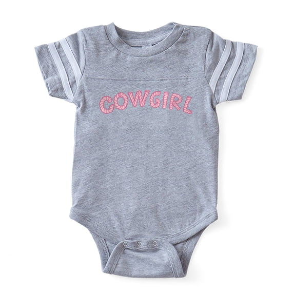 CafePress - Cowgirl_Tr - Cute Infant Baby Football Bodysuit