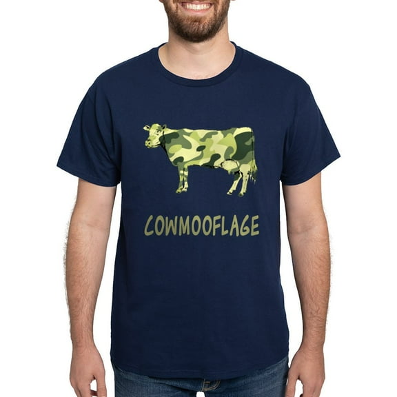 CafePress - Cowmooflage Dark T Shirt - Men's Classic Graphic Cotton T-Shirt