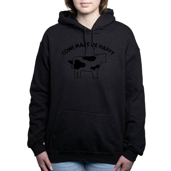 CafePress - Cows Make Me Happy Sweatshirt - Pullover Hoodie, Classic & Comfortable Hooded Sweatshirt