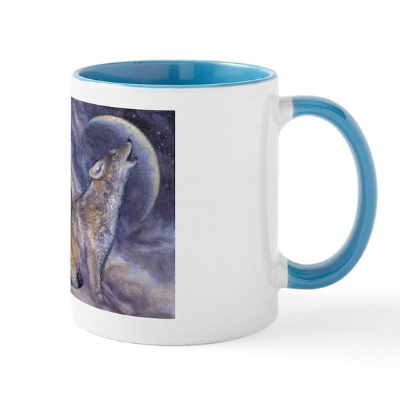 CafePress - Coyote Mug - 11 oz Ceramic Mug - Novelty Coffee Tea Cup