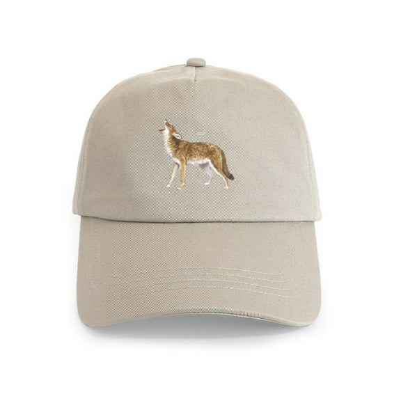 CafePress - Coyote Wild Animal Cap - Adjustable 100% Brushed Unisex Casual Cotton Baseball Cap, Beige, 1