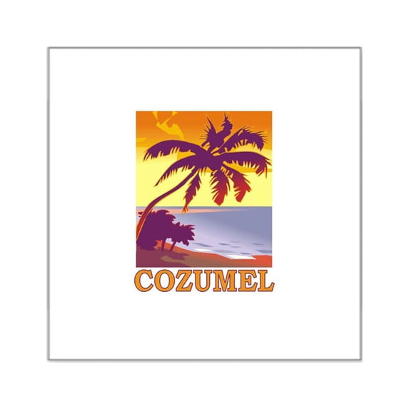 CafePress - Cozumelpurplm - Square Sticker 3" x 3"