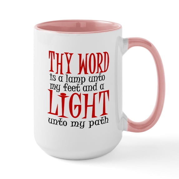 CafePress - Cp Psalm 110V105 Ceramic Mug - 15 oz Ceramic Large White Novelty Mug