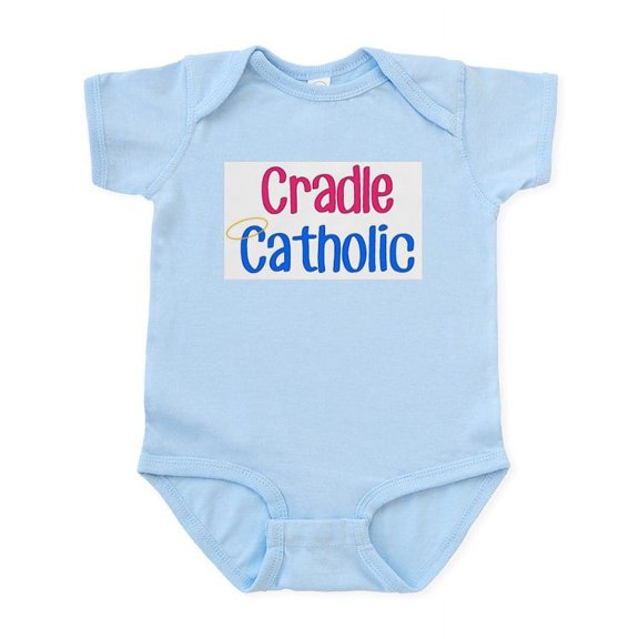 CafePress - Cradle Catholic Body Suit - Baby Light Bodysuit, Size Newborn - 24 Months