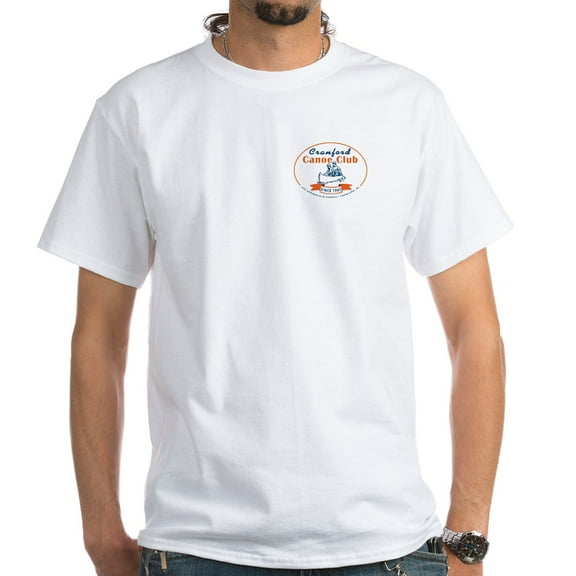 CafePress - Cranford Canoe Club White T Shirt - Men's White Classic Cotton T-Shirts