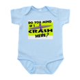 thumbnail image 1 of CafePress - Crash Here? Infant Bodysuit - Baby Light Bodysuit, Size Newborn - 24 Months, 1 of 4