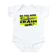 thumbnail image 1 of CafePress - Crash Here? Infant Bodysuit - Baby Light Bodysuit, Size Newborn - 24 Months, 1 of 4
