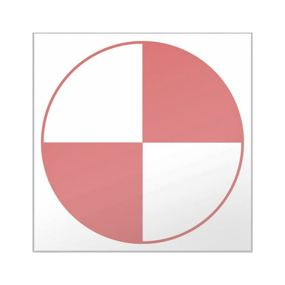 CafePress - Crash Test Marker (Red And Square Sticker 3 X 3 - Square Sticker 3" x 3"