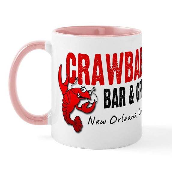 CafePress - Crawbaby's Bar & Grill Mug - 11 oz Ceramic Mug - Novelty Coffee Tea Cup