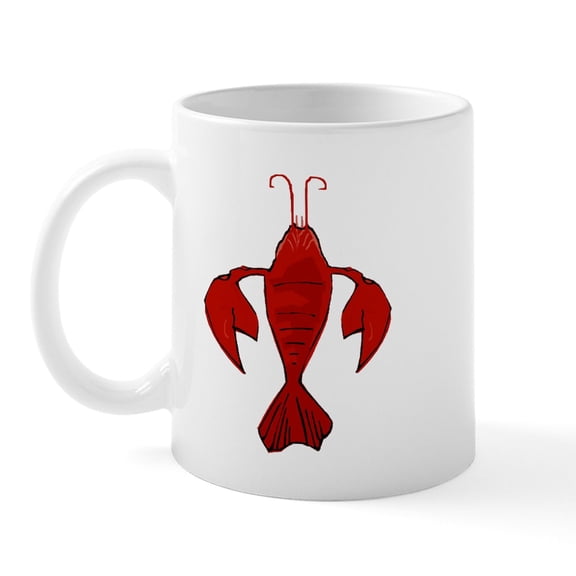 CafePress - Crawfish Fleur De Craw Mug - 11 oz Ceramic Mug - Novelty Coffee Tea Cup