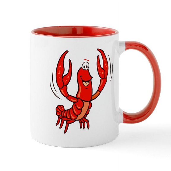 CafePress - Crawfish Mug - 11 oz Ceramic Mug - Novelty Coffee Tea Cup