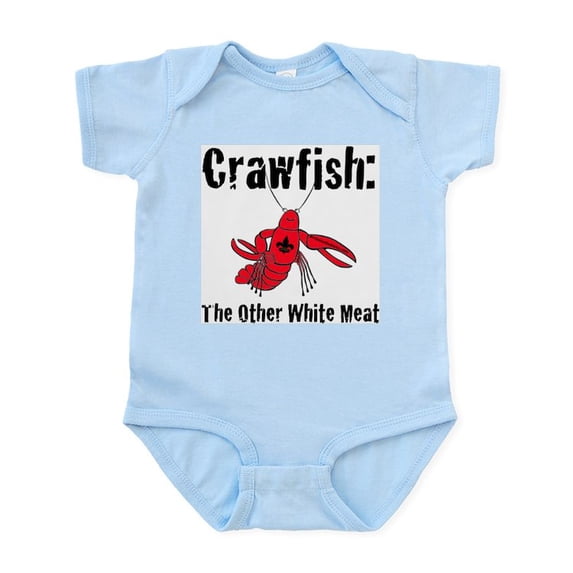 CafePress - Crawfish, The Other White Meat Infant Bodysuit - Baby Light Bodysuit, Size Newborn - 24 Months