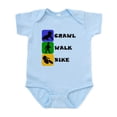 thumbnail image 1 of CafePress - Crawl Walk Bike Body Suit - Baby Light Bodysuit, Size Newborn - 24 Months, 1 of 4