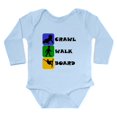 thumbnail image 1 of CafePress - Crawl Walk Board Body Suit - Long Sleeve Cotton Baby Bodysuit, 1 of 4