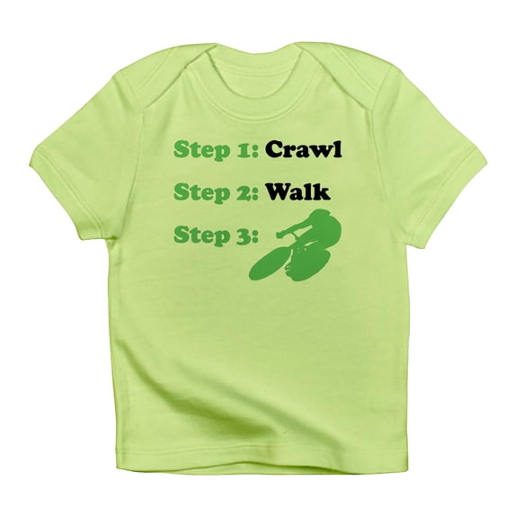 CafePress - Crawl Walk Cycling Infant T Shirt - Infant T-Shirt
