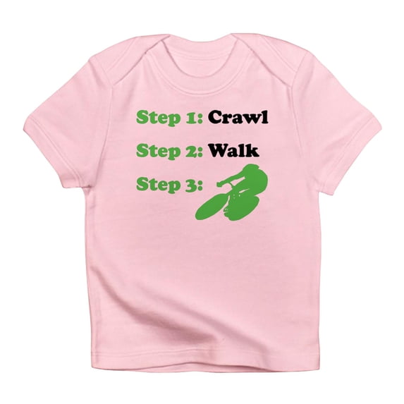 CafePress - Crawl Walk Cycling Infant T Shirt - Infant T-Shirt