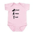 thumbnail image 1 of CafePress - Crawl Walk Golf Body Suit - Baby Light Bodysuit, Size Newborn - 24 Months, 1 of 4