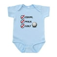 thumbnail image 1 of CafePress - Crawl Walk Golf Body Suit - Baby Light Bodysuit, Size Newborn - 24 Months, 1 of 4