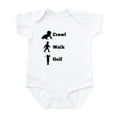 thumbnail image 1 of CafePress - Crawl Walk Golf Body Suit - Baby Light Bodysuit, Size Newborn - 24 Months, 1 of 4