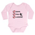 thumbnail image 1 of CafePress - Crawl Walk Lacrosse Body Suit - Long Sleeve Cotton Baby Bodysuit, 1 of 4