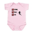 thumbnail image 1 of CafePress - Crawl Walk Ski Body Suit - Baby Light Bodysuit, Size Newborn - 24 Months, 1 of 4