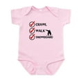 thumbnail image 1 of CafePress - Crawl Walk Snowboard Body Suit - Baby Light Bodysuit, Size Newborn - 24 Months, 1 of 4