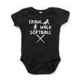 thumbnail image 1 of CafePress - Crawl Walk Softball - Cute Infant Bodysuit Baby Romper, 1 of 1
