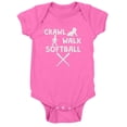 thumbnail image 1 of CafePress - Crawl Walk Softball - Cute Infant Bodysuit Baby Romper, 1 of 1