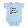 thumbnail image 1 of CafePress - Crawl Walk Tennis Body Suit - Baby Light Bodysuit, Size Newborn - 24 Months, 1 of 4