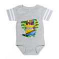 thumbnail image 1 of CafePress - Crayons - Cute Infant Baby Football Bodysuit, 1 of 3
