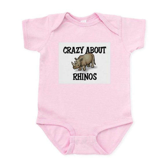 CafePress - Crazy About Rhinos Infant Bodysuit - Baby Light Bodysuit, Size Newborn - 24 Months