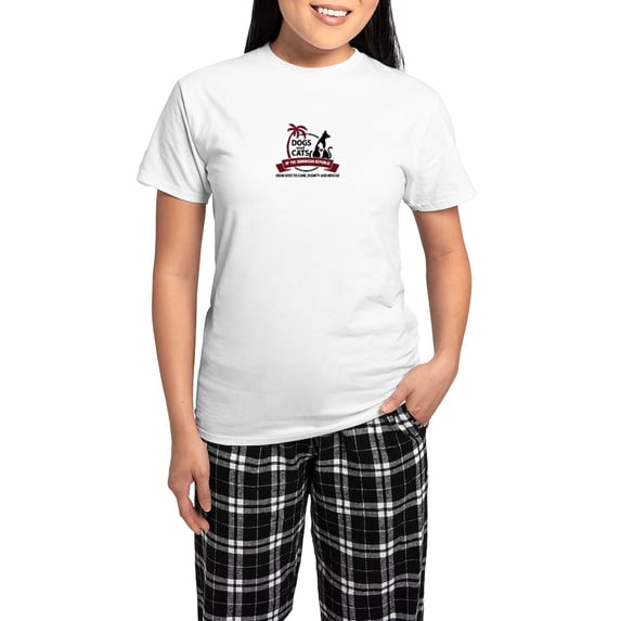 CafePress - Dogs And Cats Of The Dominican Republic Pajamas - Women's Short Sleeve Print T-Shirt and Pants Light Cotton Pajama Set