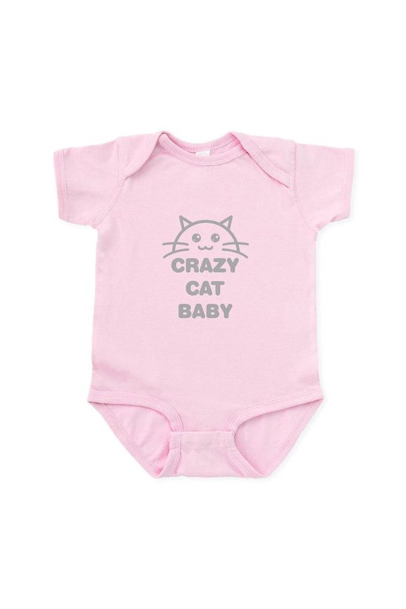 - Crazy Cat Baby Body Suit - Baby Light Bodysuit, Size Newborn - 24 Months