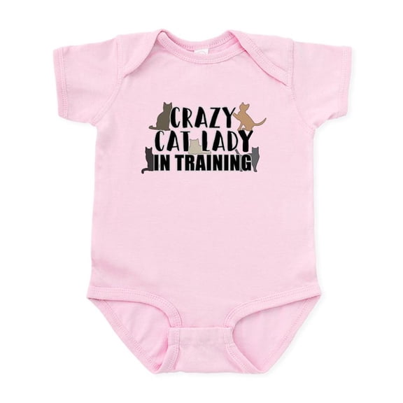 CafePress - Crazy Cat Lady Baby Light Bodysuit - Baby Light Bodysuit, Size Newborn - 24 Months
