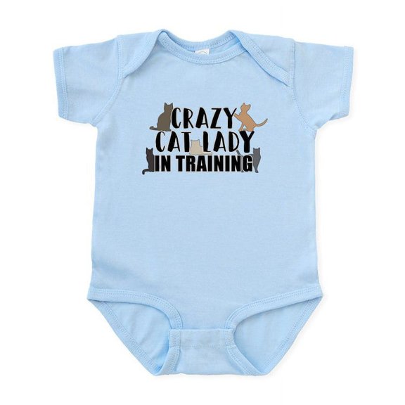 CafePress - Crazy Cat Lady Baby Light Bodysuit - Baby Light Bodysuit, Size Newborn - 24 Months