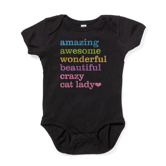 CafePress - Crazy Cat Lady - Cute Infant Bodysuit Baby Romper - Size Newborn - 24 Months