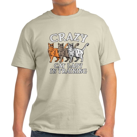CafePress - Crazy Cat Lady Light T Shirt - Light T-Shirt - CP