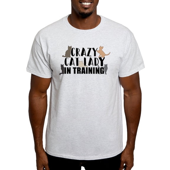 CafePress - Crazy Cat Lady Light T Shirt - Men's Classic Graphic T-Shirt