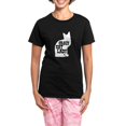 thumbnail image 1 of CafePress - Crazy Cat Lady Women's Dark Pajamas - Women's Short Sleeve Print T-Shirt and Pants Dark Cotton Pajama Set, 1 of 7