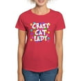 thumbnail image 1 of CafePress - Crazy Cat Lady Women's Dark T Shirt - Women's Traditional Fit Dark T-Shirt, 1 of 4