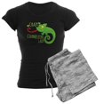 thumbnail image 1 of CafePress - Crazy Chameleon Lady Pajamas - Women's Dark Pajamas, 1 of 4