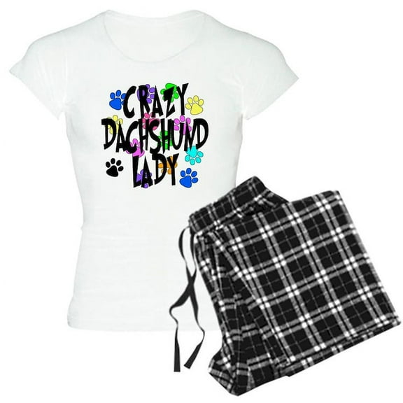 CafePress - Crazy Dachshund Lady - Women's Light Pajamas